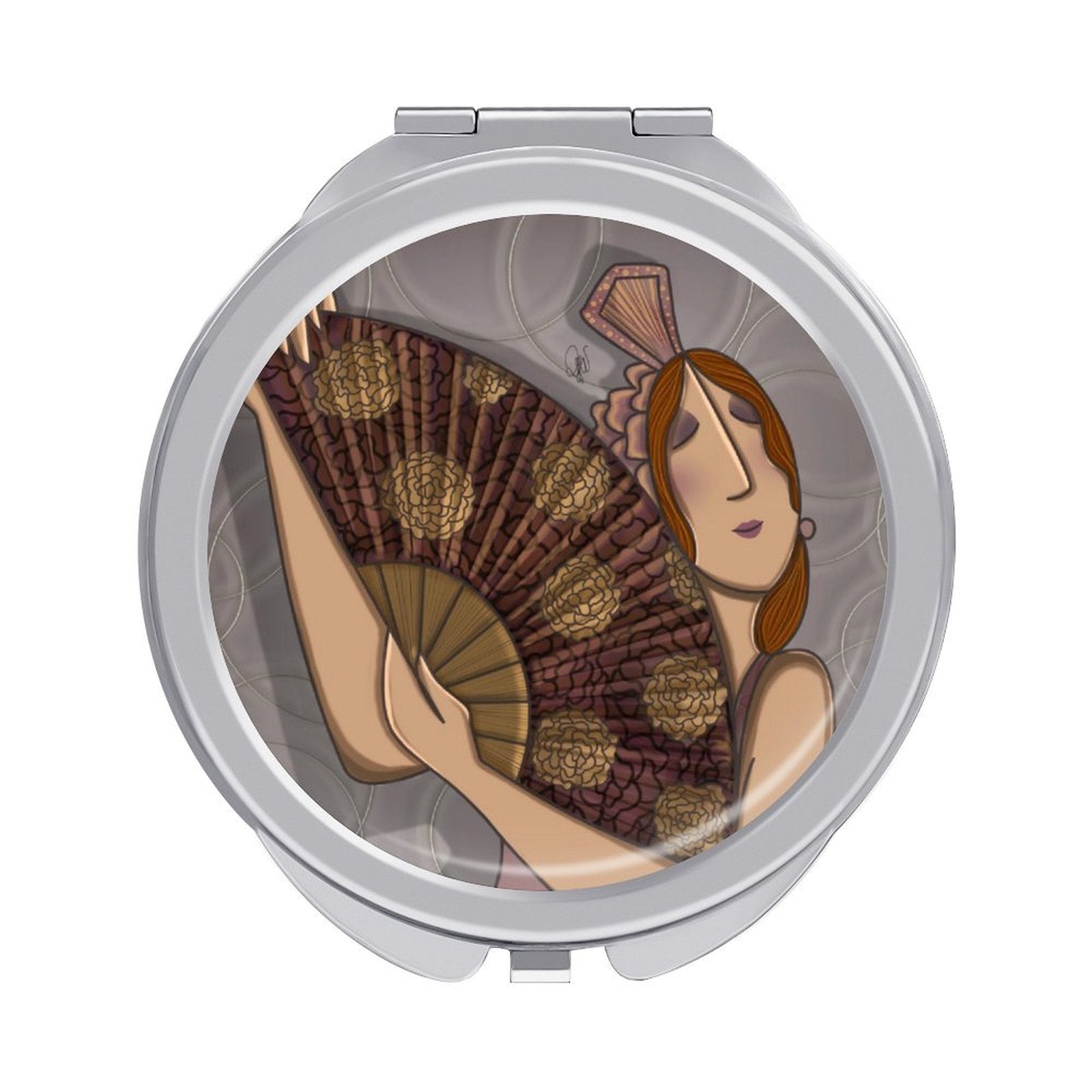 ROSA - SPECCHIETTO DA BORSA