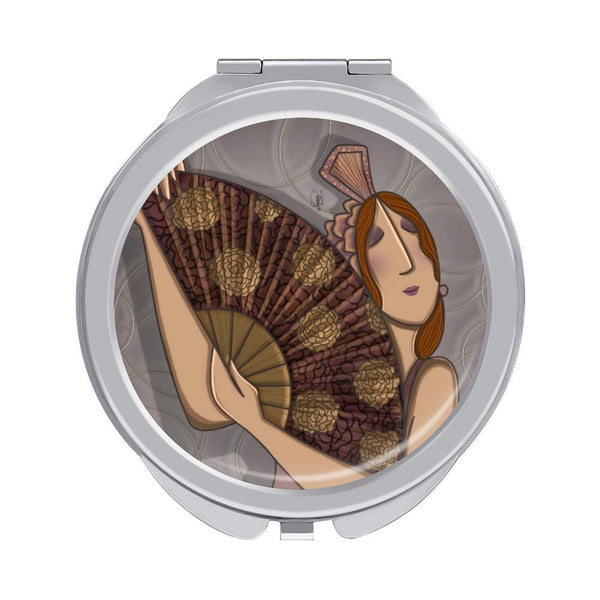 ROSA - SPECCHIETTO DA BORSA