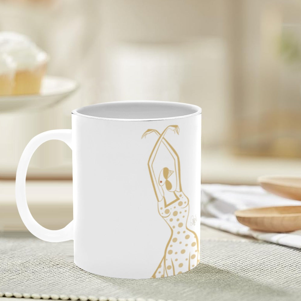 GOLDEN GIRLS - TAZZA IN CERAMICA