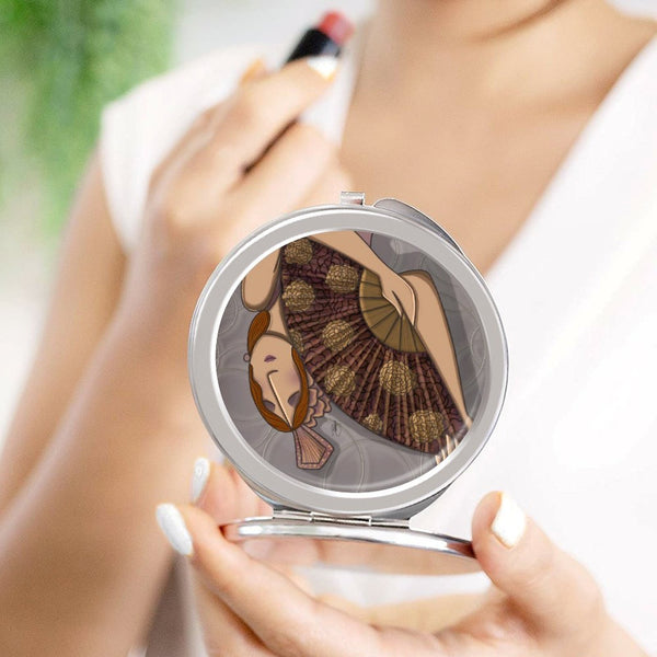 ROSA - SPECCHIETTO DA BORSA