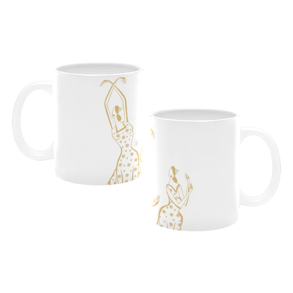GOLDEN GIRLS - TAZZA IN CERAMICA