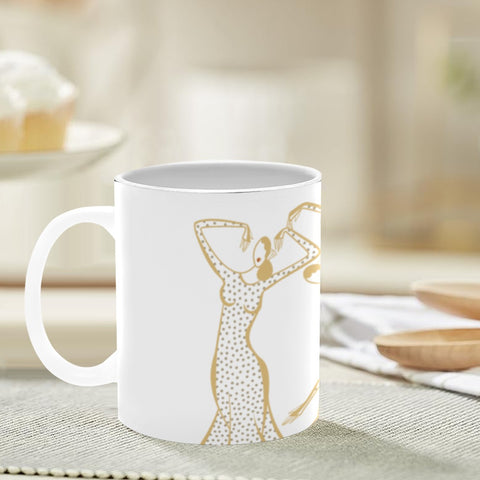 GOLDEN BLACK GIRLS - TAZZA IN CERAMICA