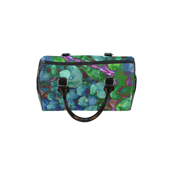 ORTENSIA BLU - BORSA CON MANICI