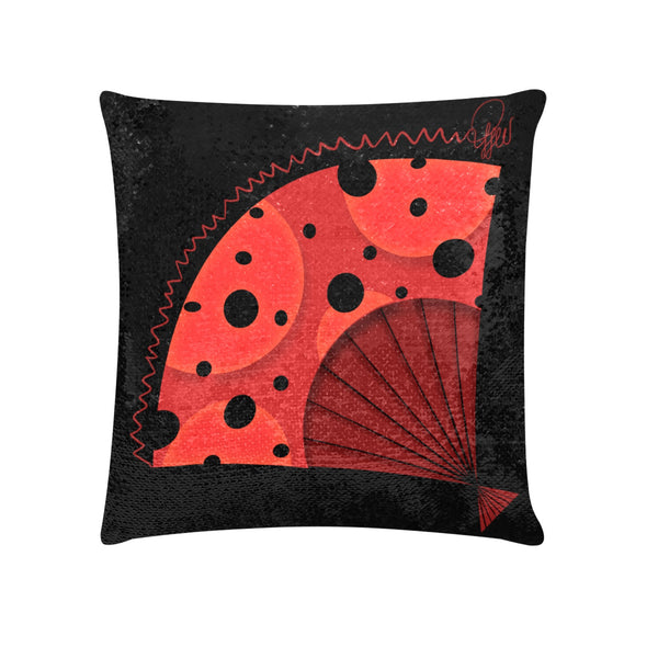 VENTAGLIO - COPRICUSCINO DI PAILLETTES (solo federa)