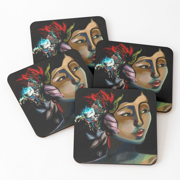 MISS TAHITI - SOTTOBICCHIERI (set da 4)