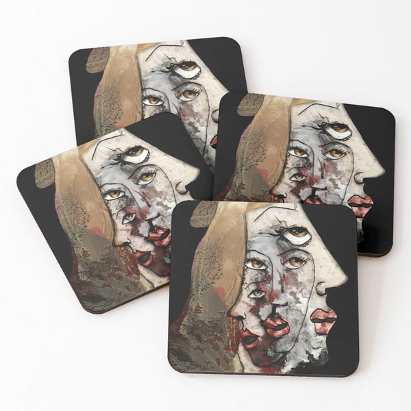 SFACCETTATA - SOTTOBICCHIERI (set da 4) su ordinazione