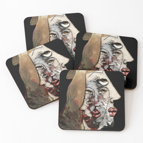 SFACCETTATA - SOTTOBICCHIERI (set da 4) su ordinazione