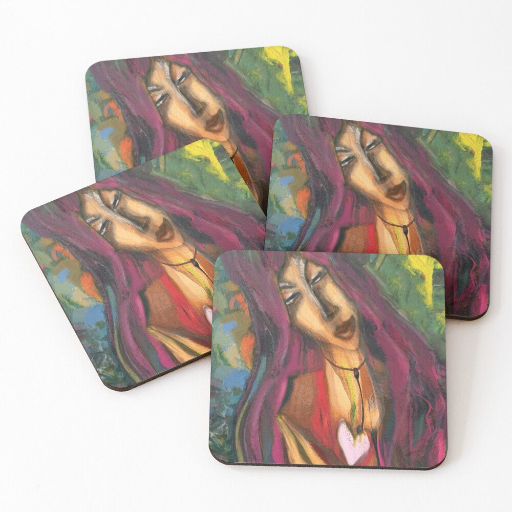 IN LOVE - SOTTOBICCHIERI (set da 4) su ordinazione