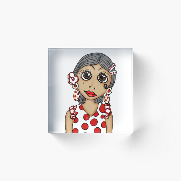 SWEET FLAMENCO - BLOCCO ACRILICO su ordinazione