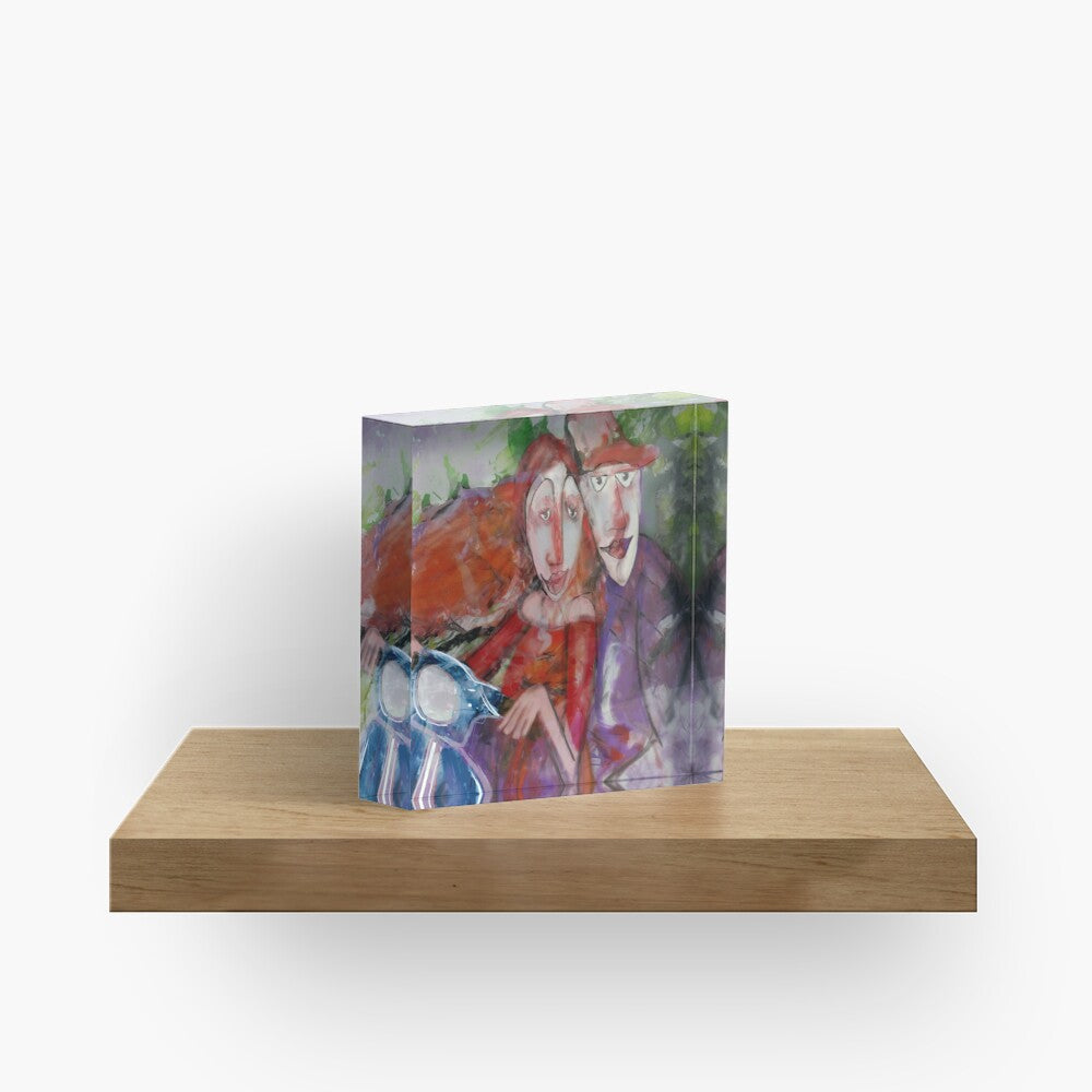 GIRO IN VESPA - BLOCCO ACRILICO su ordinazione