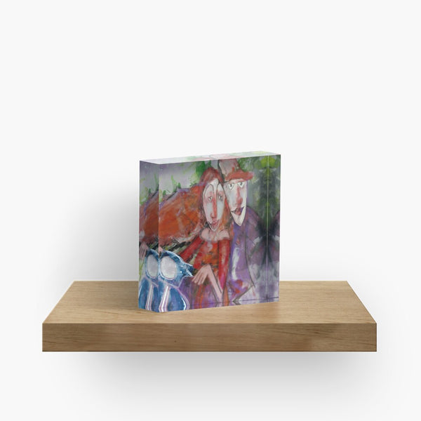 GIRO IN VESPA - BLOCCO ACRILICO su ordinazione