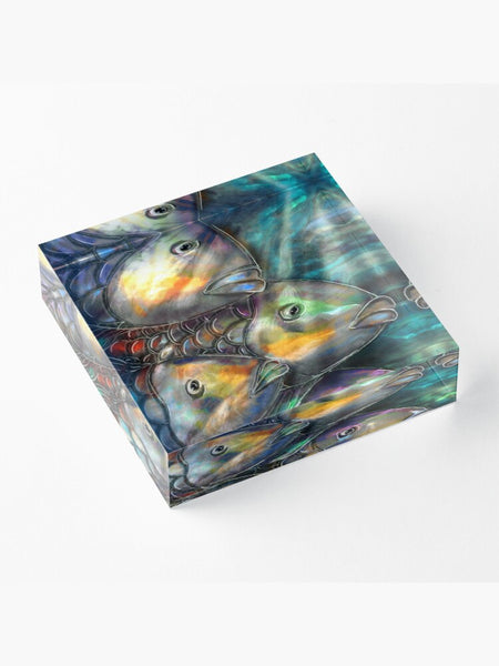 PESCI - BLOCCO ACRILICO su ordinazione