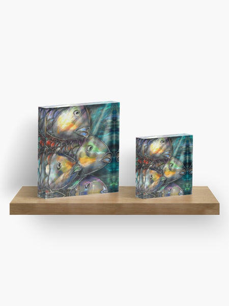 PESCI - BLOCCO ACRILICO su ordinazione
