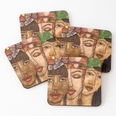 SORELLANZA - SOTTOBICCHIERI (set da 4) su ordinazione