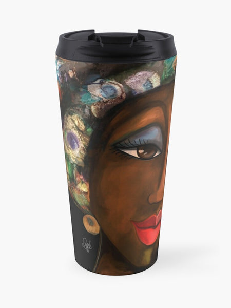 GIOVANE DONNA - TAZZA DA VIAGGIO su ordinazione